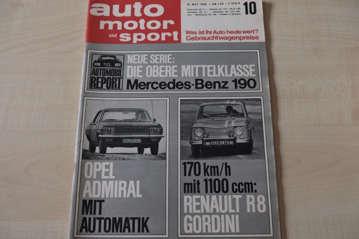 Deckblatt Auto Motor und Sport (10/1965)